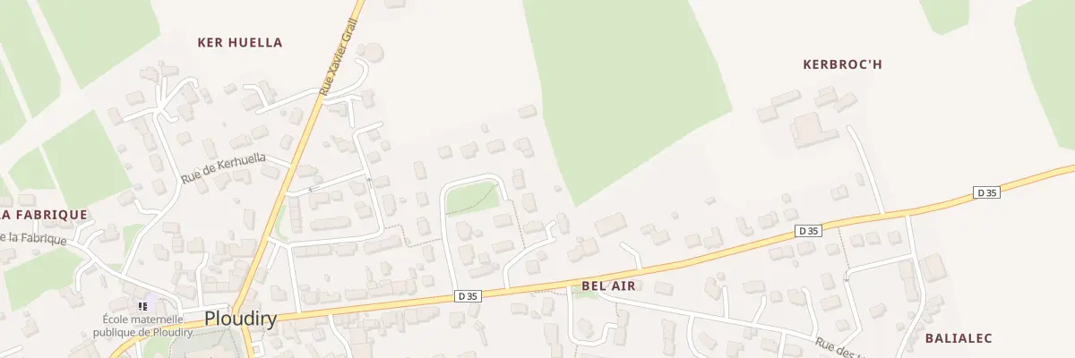 Plan du 8 Rue de la Cite à Ploudiry