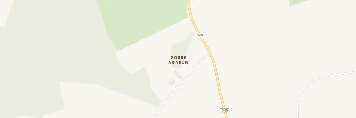 Plan du 175 Gorre Ar Yeun à Dinéault
