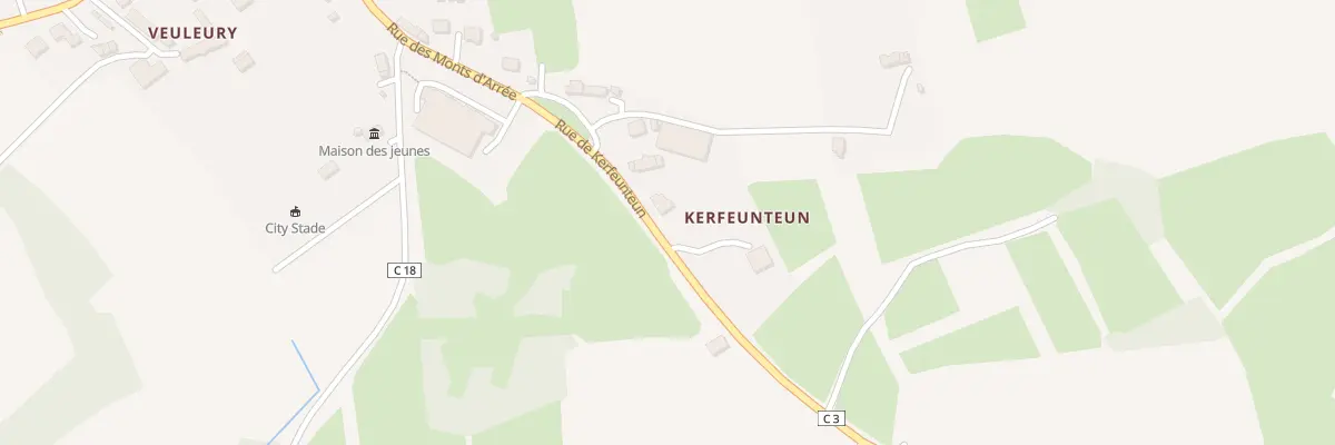 Plan du 9 Rue de Kerfeunteun à Ploudiry