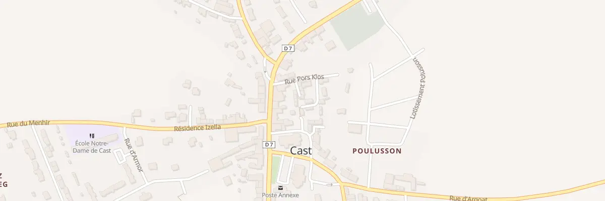 Plan du 5156 Rue Pors Klos à Cast