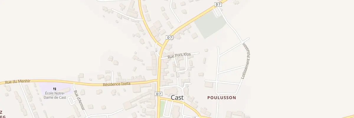 Plan du 8 Pors Klos à Cast