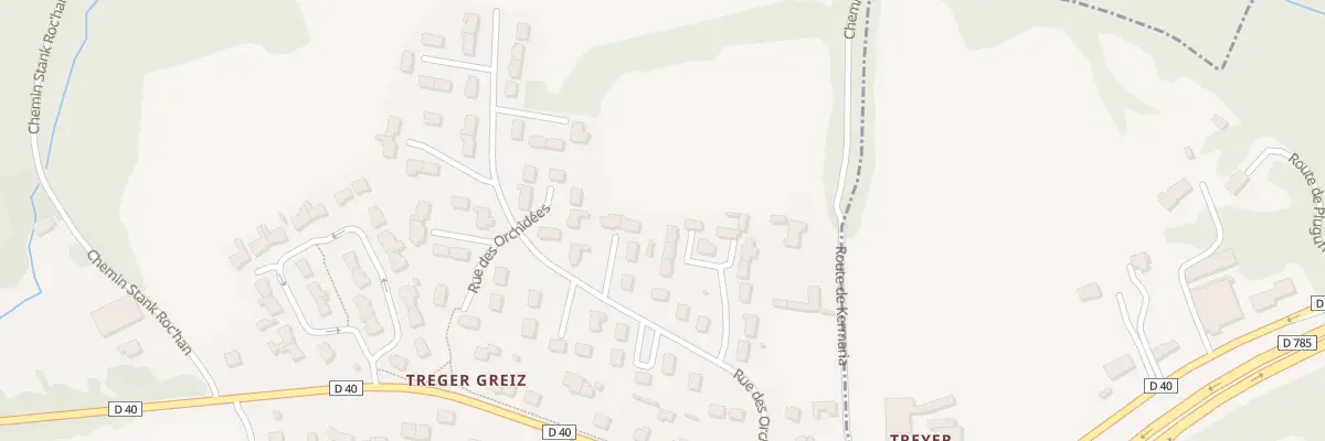 Plan du 18 Rue des Orchidées à Pluguffan
