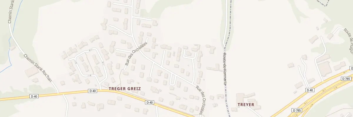 Plan du 22 Rue des Orchidées à Pluguffan