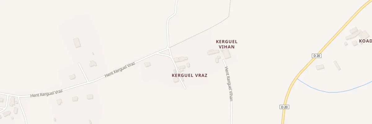 Plan du 24 Vc Hent Kerguel Bras à Plomelin
