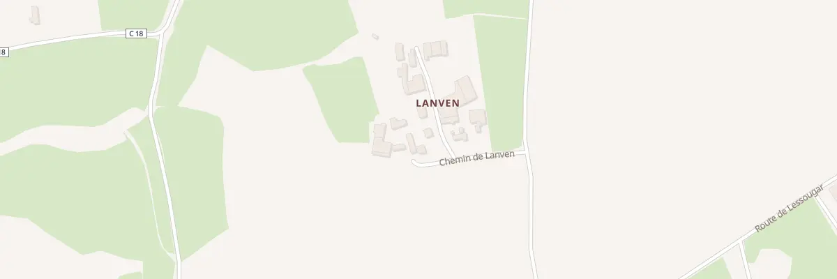 Plan du 7009B Lanven à Bodilis