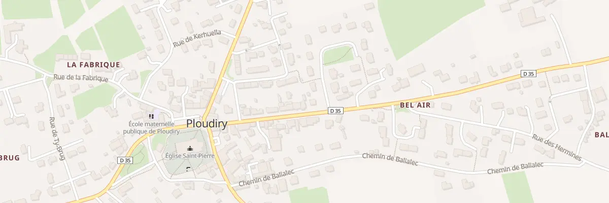 Plan du 19 Rue de Loc Eguiner à Ploudiry
