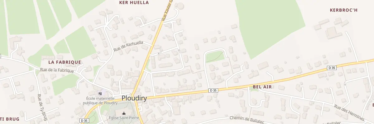 Plan du 16 Rue de Tiez-Nevez à Ploudiry