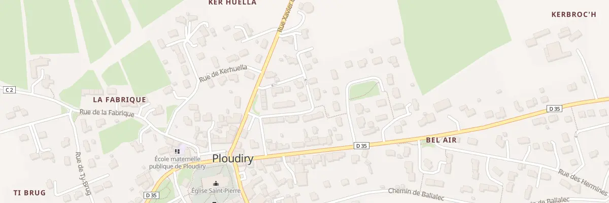Plan du 7 Rue de Tiez-Nevez à Ploudiry