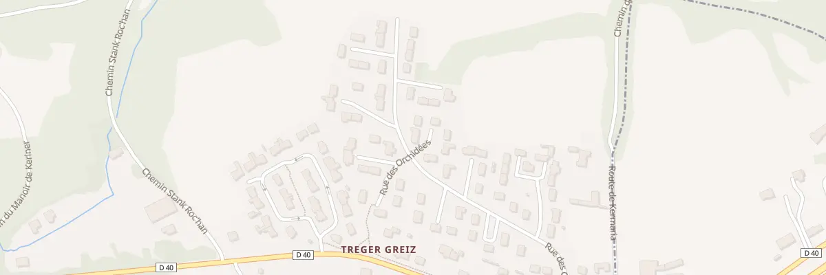 Plan du 50 Rue des Orchidées à Pluguffan