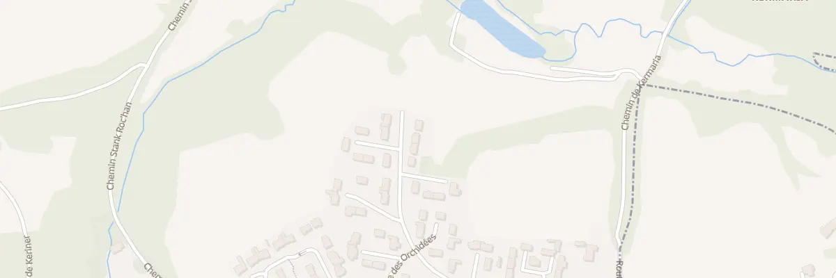 Plan du 66 Rue des Orchidées à Pluguffan