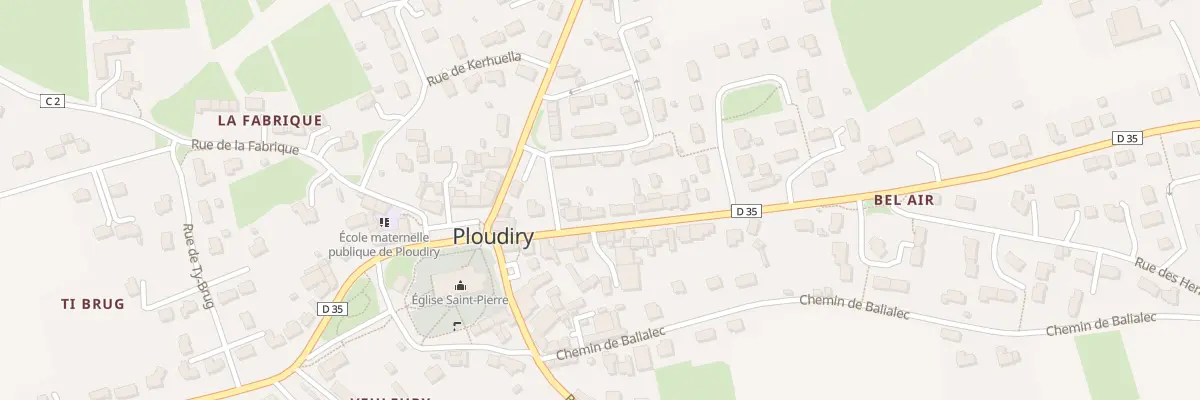Plan du 11 Rue de Loc Eguiner à Ploudiry