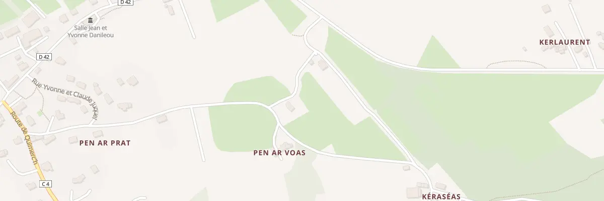 Plan du 611A Pen ar Voas au Faou
