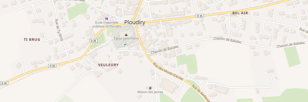 Plan du 3 Chem de Balialec à Ploudiry