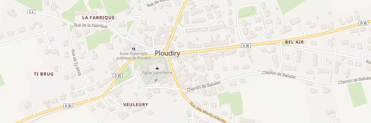 Plan du 6 Rue de Loc Eguiner à Ploudiry