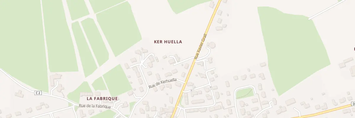 Plan du 9 Rue Xavier Grall à Ploudiry