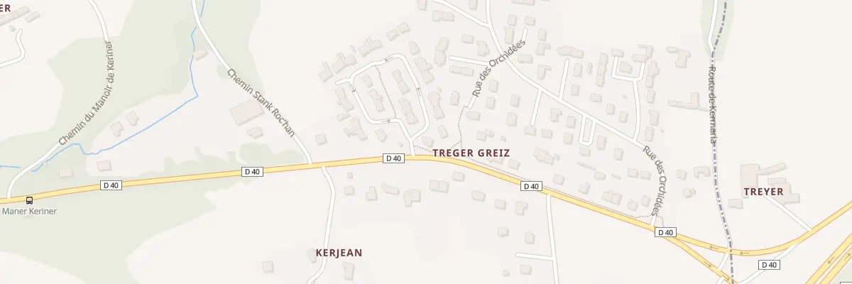 Plan du 1 Res de Keriner à Pluguffan