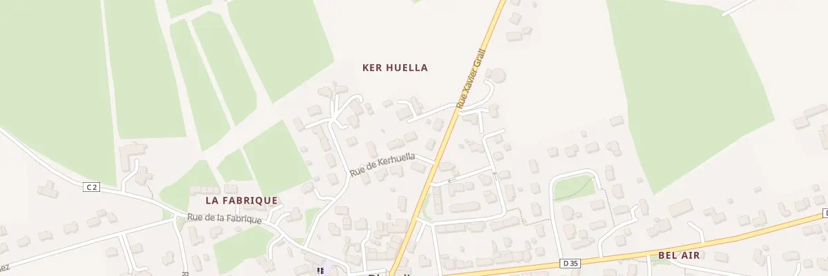 Plan du 14 Rue de Kerhuella à Ploudiry