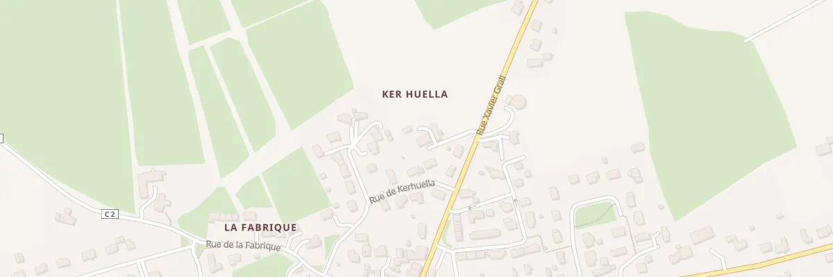 Plan du 11 Rue Xavier Grall à Ploudiry
