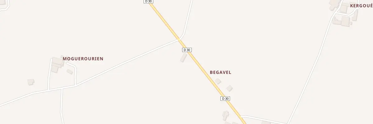 Plan du 1 Rte de Begavel à Saint-Vougay