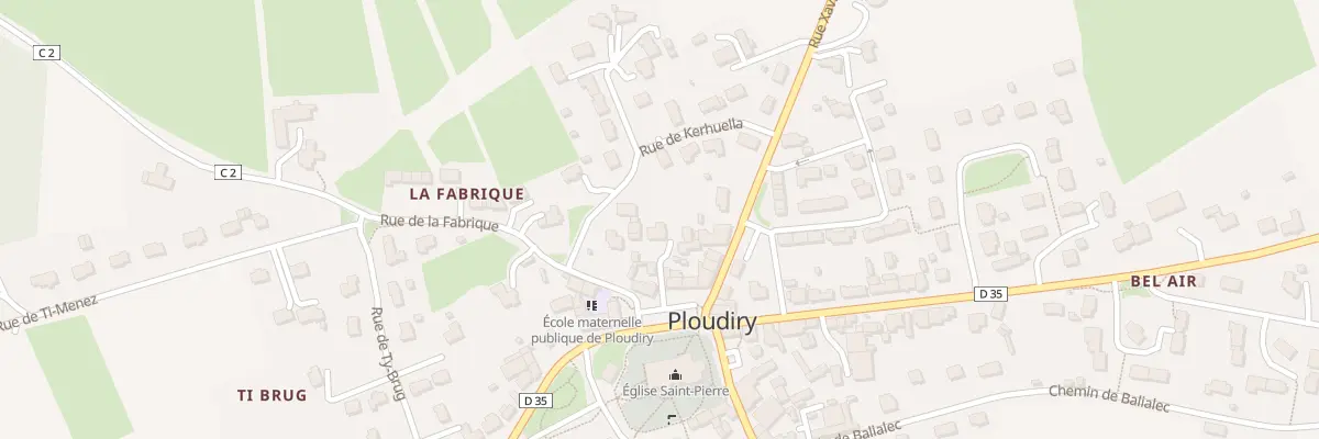 Plan du 2 All des Hortensias à Ploudiry