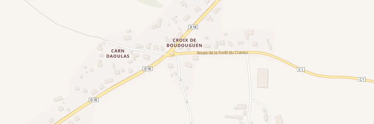 Plan du 3 Rte de la Foret du Cranou à Hanvec