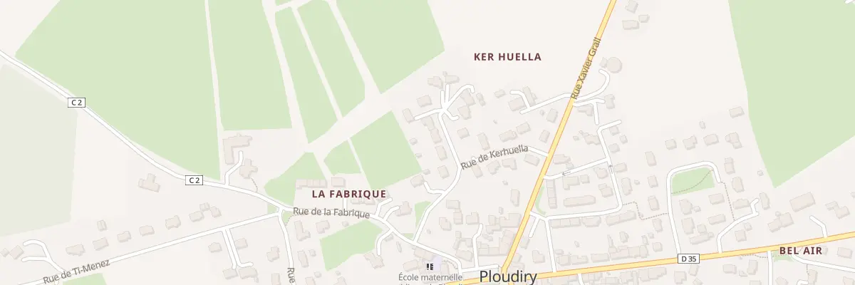 Plan du 3 Rue de Kerhuella à Ploudiry