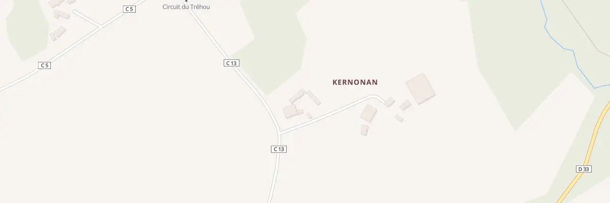 Plan du 1 Kernonen au Tréhou
