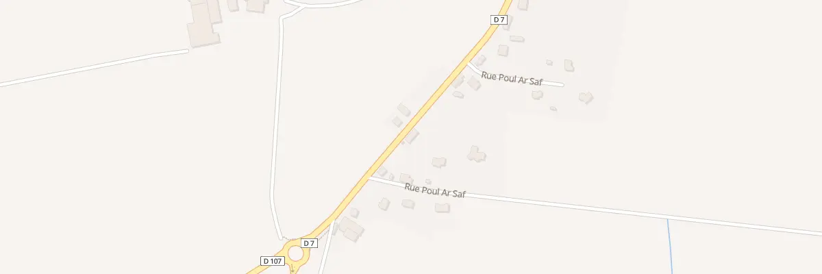 Plan du 15A Rue Poul ar Saf à Cast