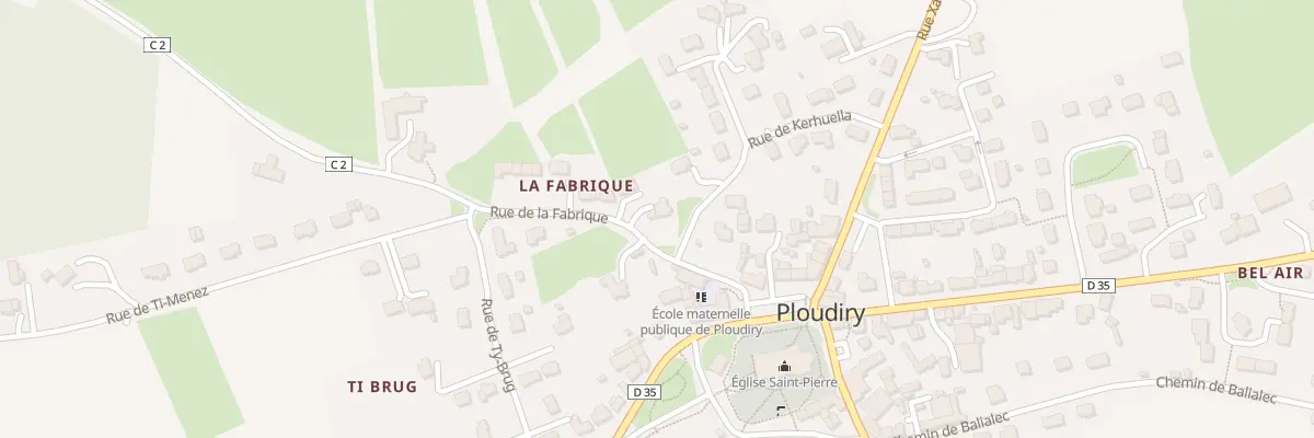 Plan du 2 Rue de la Fabrique à Ploudiry