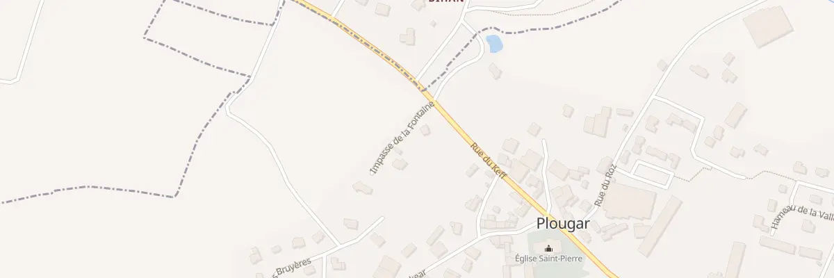 Plan du 3 Rue du Keff à Plougar