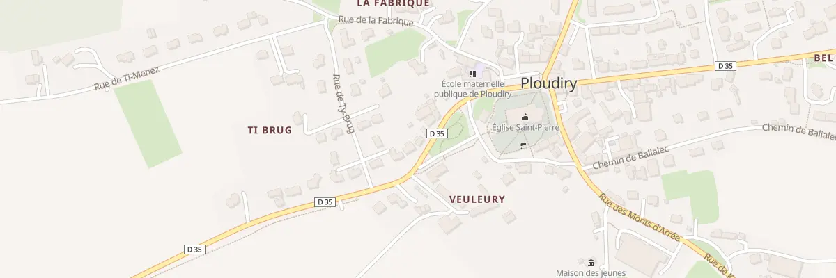 Plan du 10 Rue de la Martyre à Ploudiry