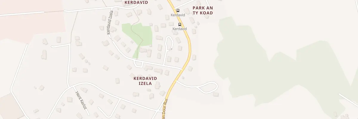 Plan du 1 Lot Kerdavid Izela à Plomelin