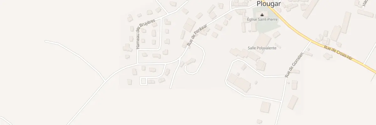 Plan du 13 Rue de Penkear à Plougar