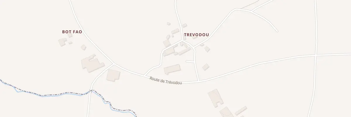 Plan du 151 Rte de Trévodou à Plougar