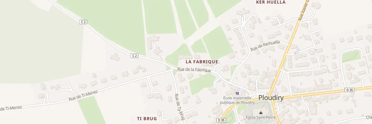 Plan du 4 Rue de la Fabrique à Ploudiry