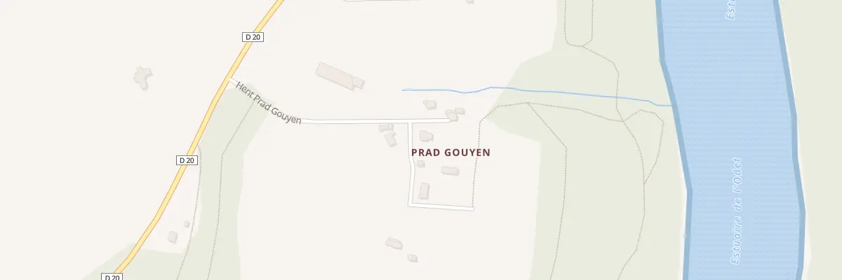 Plan du 5650F Prat Gouyenn à Plomelin