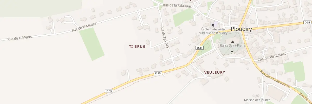 Plan du 7 Rue de Ti-Brug à Ploudiry