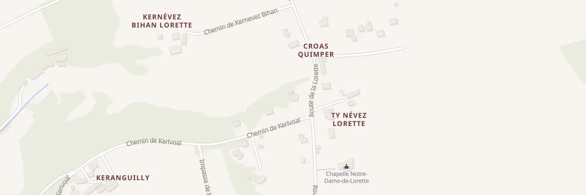Plan du 5 Rte de la Lorette à Plogonnec