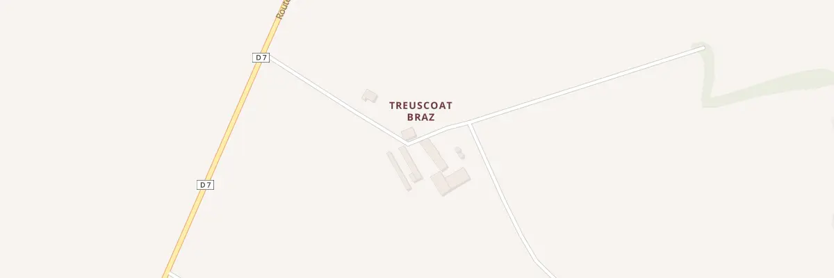 Plan du 269 Treuscoat Vras à Cast