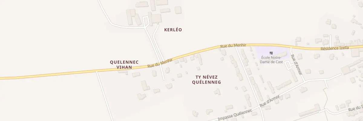 Plan du 7 Rue du Menhir à Cast