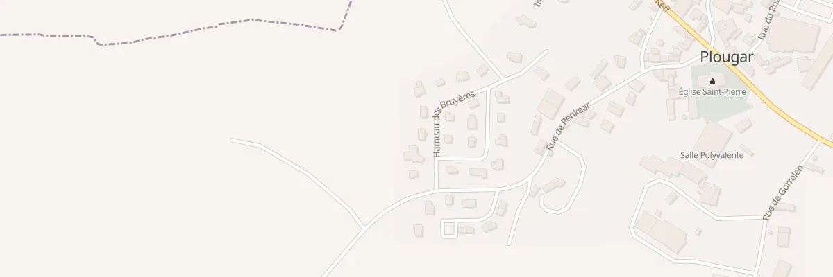 Plan du 3 Ham des Bruyères à Plougar