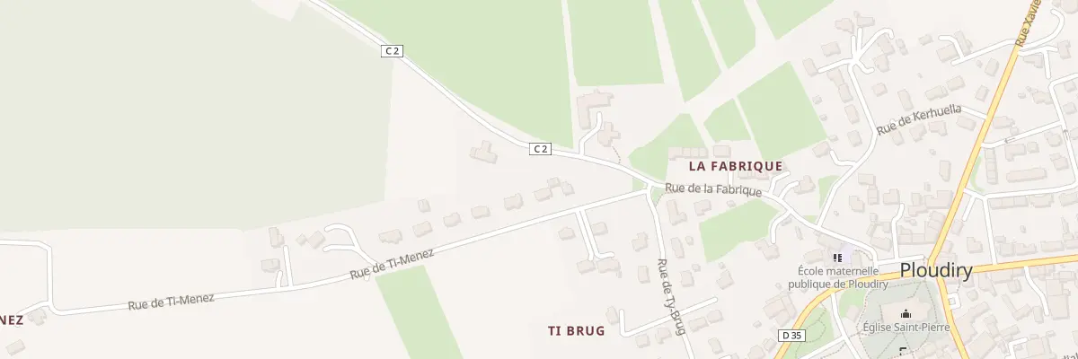 Plan du 4 Rue de Ti-Menez à Ploudiry
