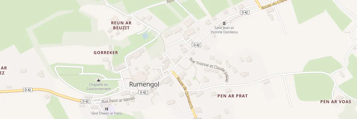 Plan du 4 Rte du Cranou au Faou