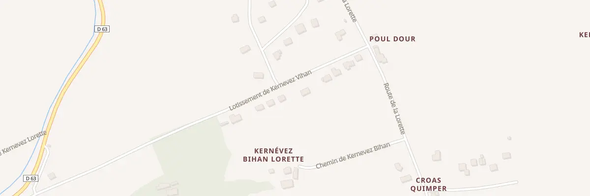 Plan du 7 Lot de Kernevez Vihan à Plogonnec