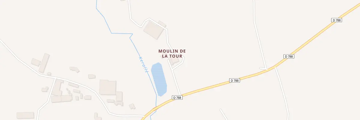 Plan du 7010F Moulin de Latour à Saint-Vougay