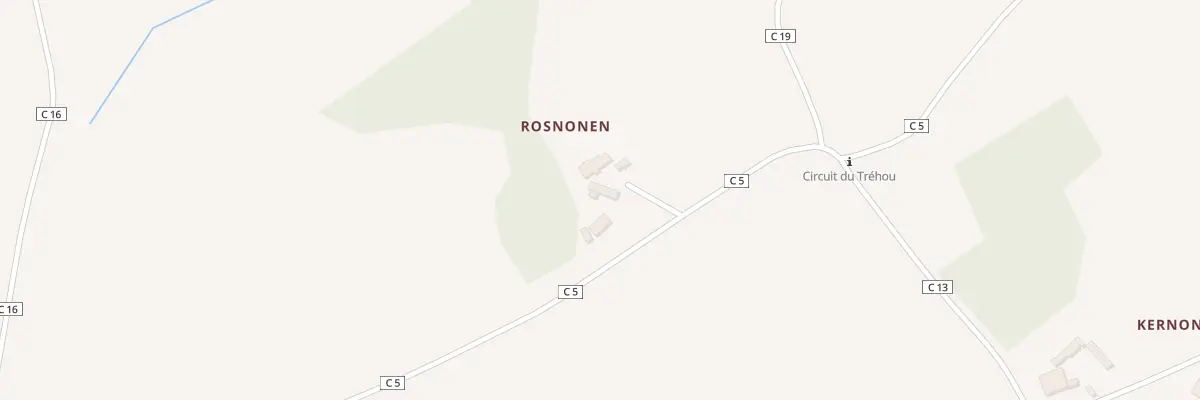 Plan du 1 Rosnonen au Tréhou