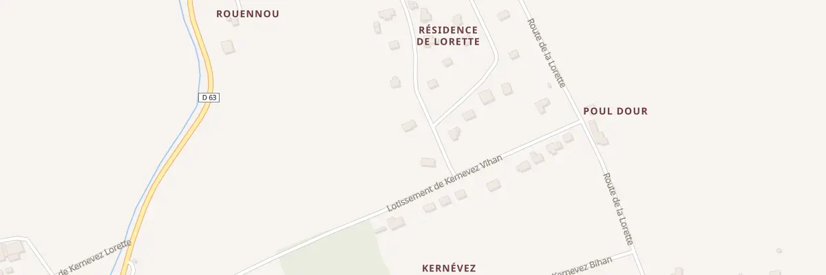 Plan du 2 Lot de la Lorette à Plogonnec