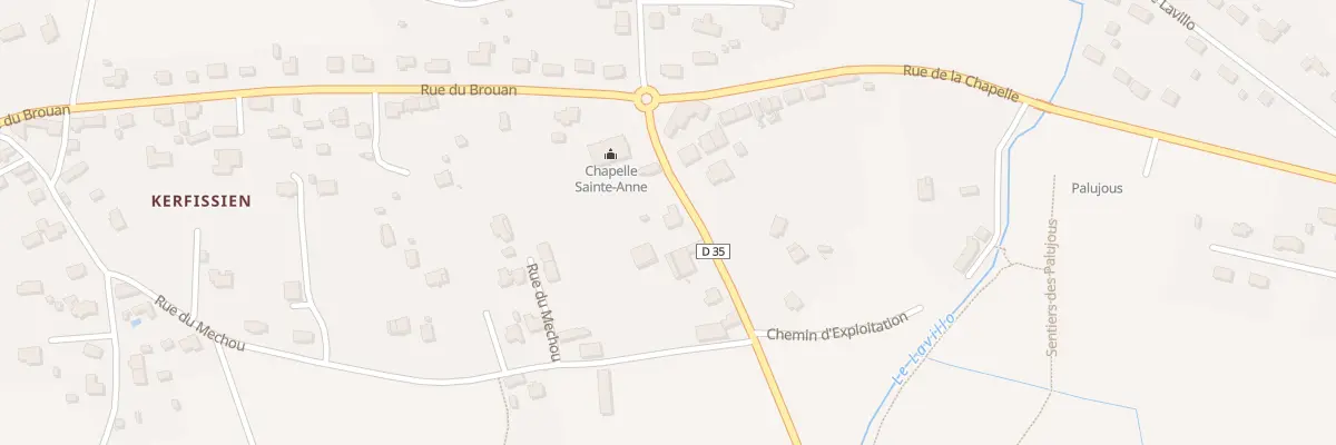 Plan du 6 Rue de la Chapelle à Cléder