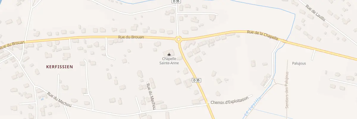 Plan du 2 Rue de la Chapelle à Cléder