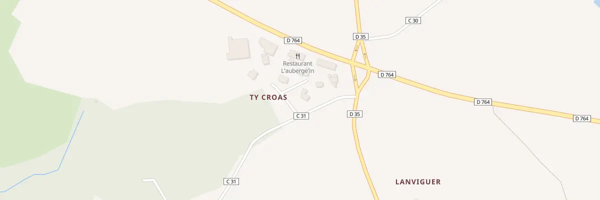 Plan du 12 Ty Croas à La Martyre